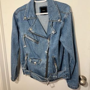 Denim Biker Jacket